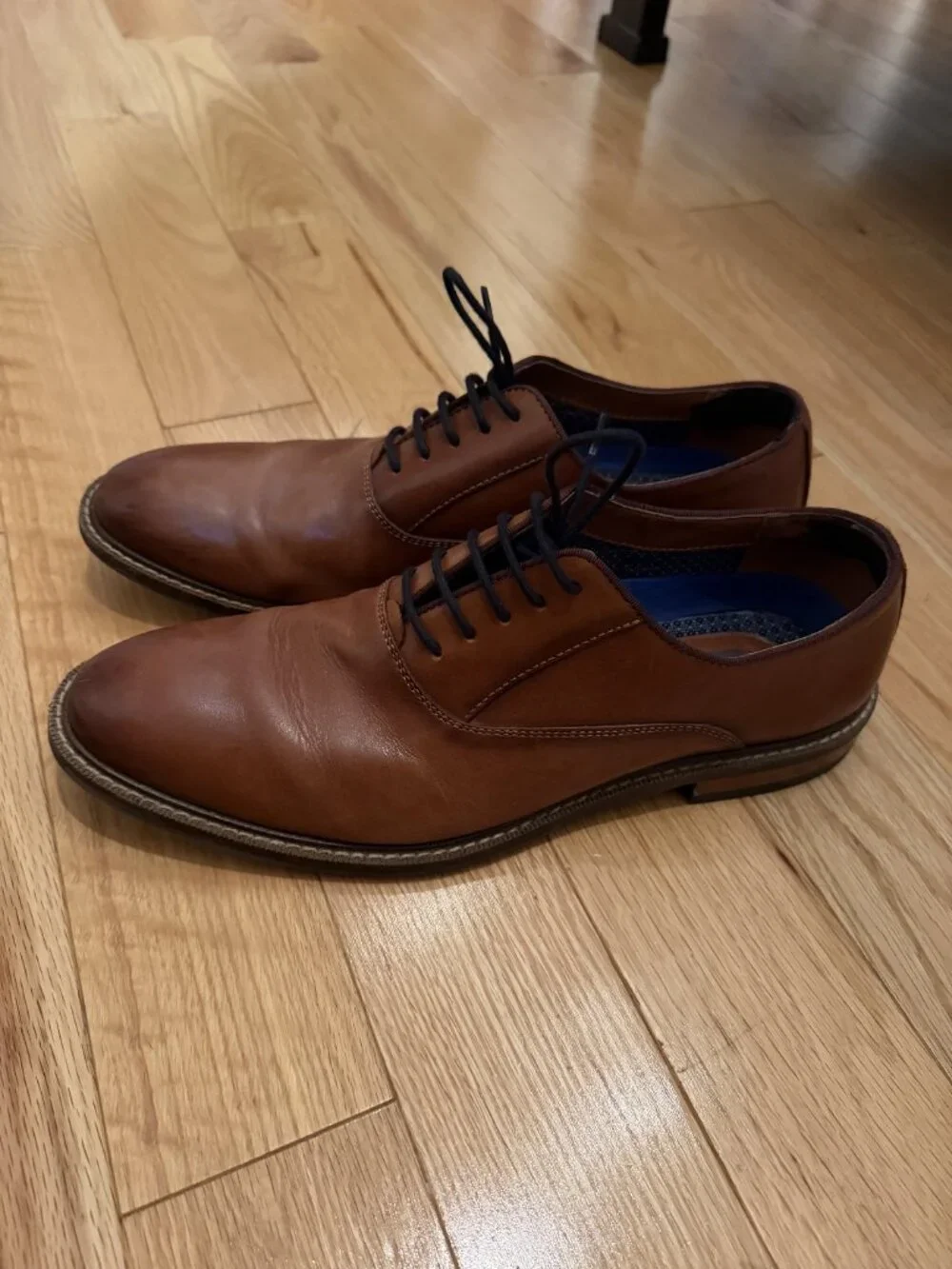 Men's Vince Camuto Brown Leather Oxford Dress Shoes